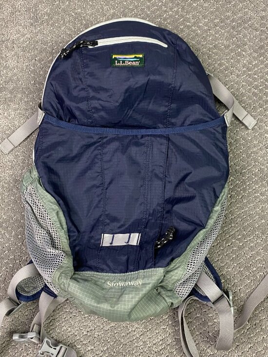 L.L. Bean Other - LL Bean Stowaway Ultralight Day Pack Backpack Blue Gray Packable Hiking 294234